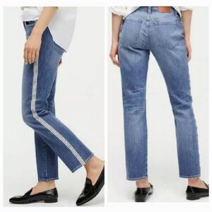 J. Crew Slim Boyfriend Tuxedo Stripe Jeans Size 29T